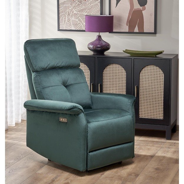 SEMIR leisure chair, dark green