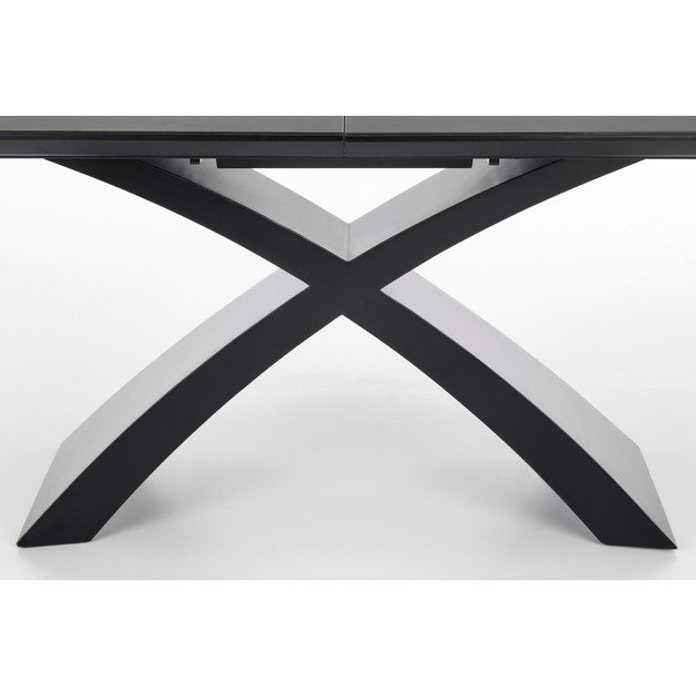 SILVESTRO table dark grey, leg black 25