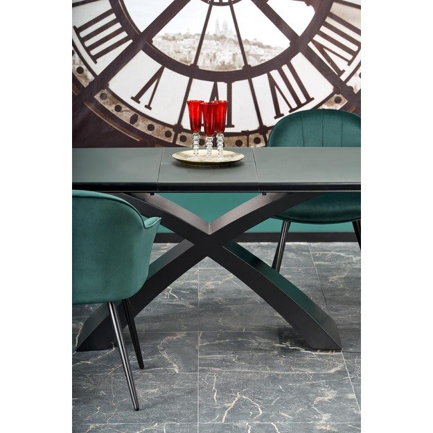 SILVESTRO table dark grey, leg black 7