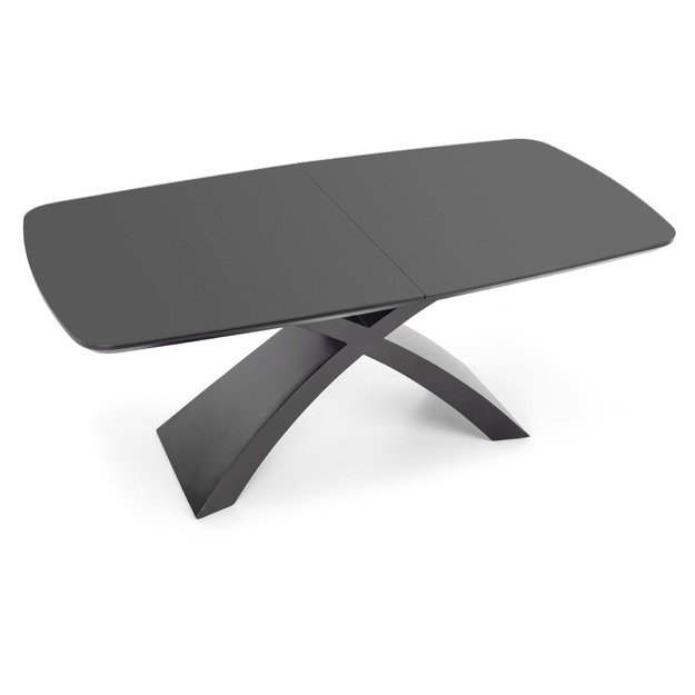 SILVESTRO table dark grey, leg black 17