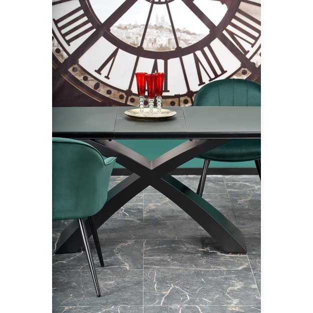 SILVESTRO table dark grey, leg black 22