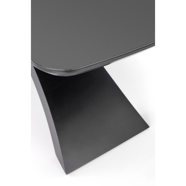 SILVESTRO table dark grey, leg black 26