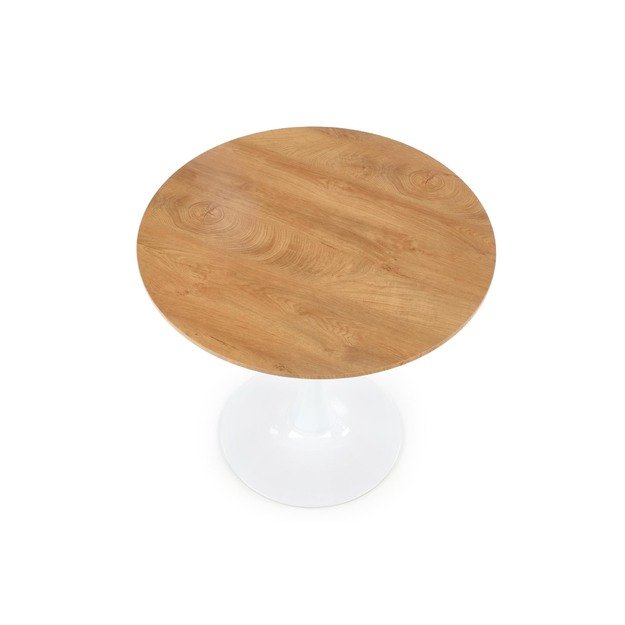 STING table, color: top - golden oak, legs - white 9
