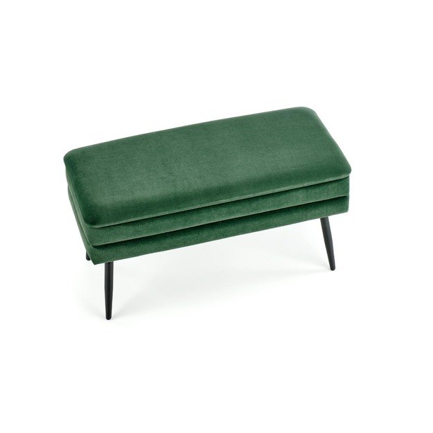 VELVA bench color: dark green / black 14