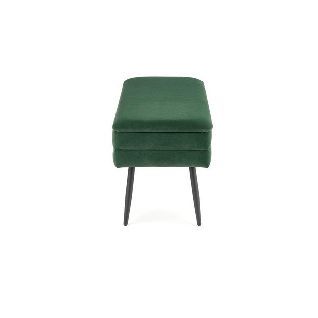 VELVA bench color: dark green / black 8