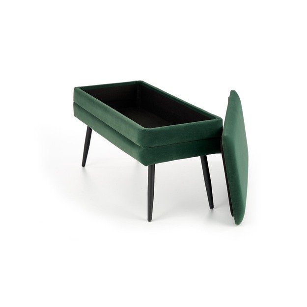 VELVA bench color: dark green / black 6
