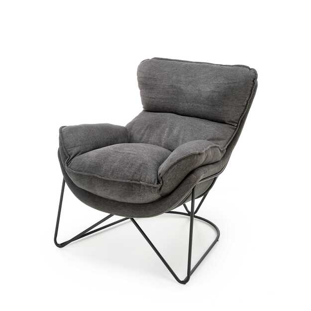 VOLKER leisure armchair dark grey/ black