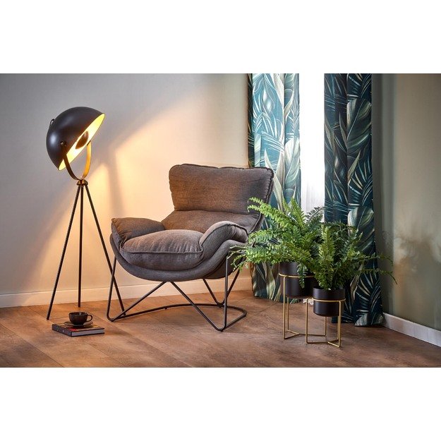 VOLKER leisure armchair dark grey/ black 4