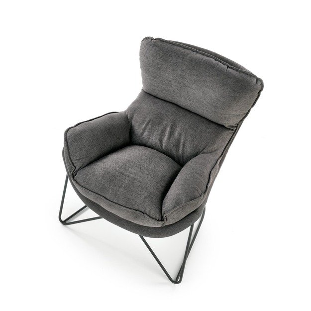 VOLKER leisure armchair dark grey/ black 2
