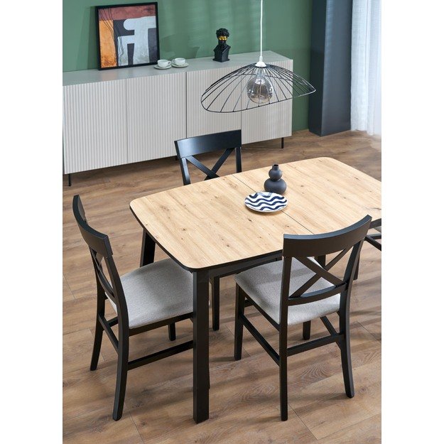 BARRIL extension table, color: artisan oak / black 16