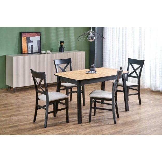 BARRIL extension table, color: artisan oak / black 15