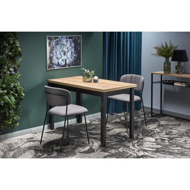 COBALT table, color: wotan oak/black
