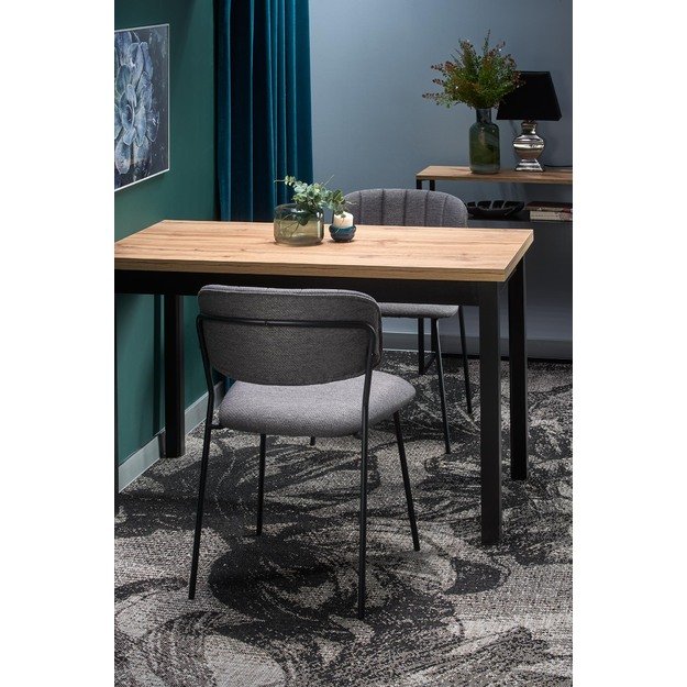 COBALT table, color: wotan oak/black 10