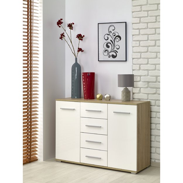 LIMA KM-4 chest, color: sonoma oak / white 3