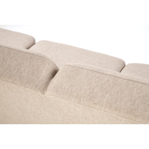 MILANO 3S sofa,  beige CASTEL#15 / dark walnut 8