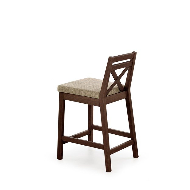 BORYS LOW bar stool, color: dark walnut / Lars 07 1