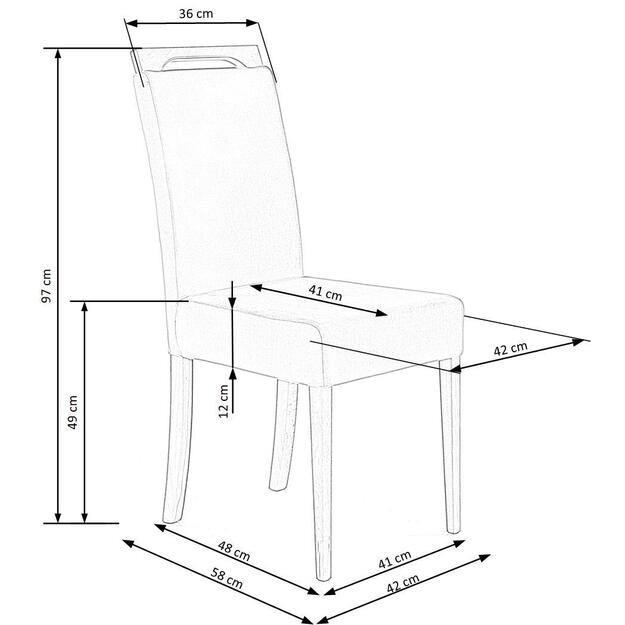 CLARION chair, color: black / MONOLITH 85 10