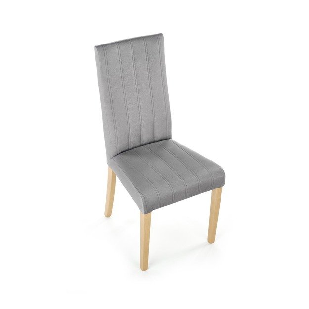 DIEGO 3 chair, color: quilted velvet Stripes - MONOLITH 85 18