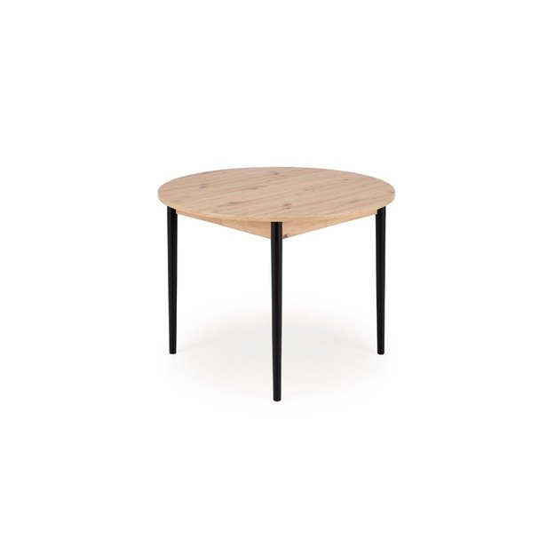 PIVOT extension table top - artisan oak, legs - black 8
