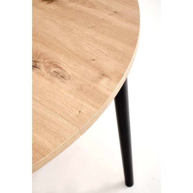 PIVOT extension table top - artisan oak, legs - black 2