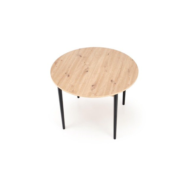 PIVOT extension table top - artisan oak, legs - black 12