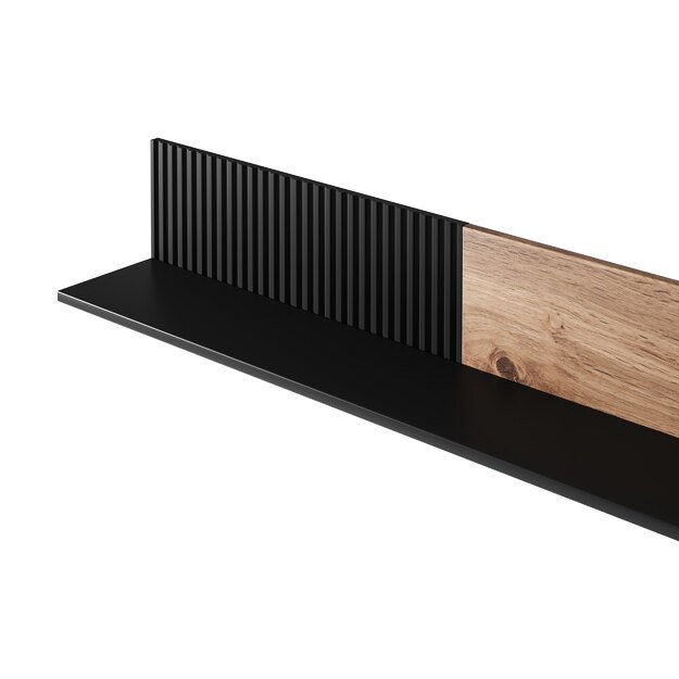 RANDOM P-2 hanging shelf, color: wotan oak/black 9