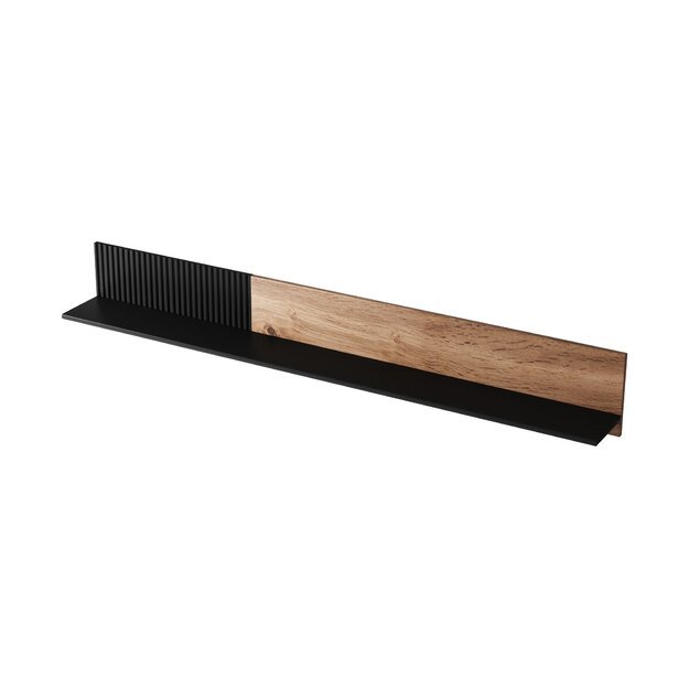 RANDOM P-2 hanging shelf, color: wotan oak/black 10