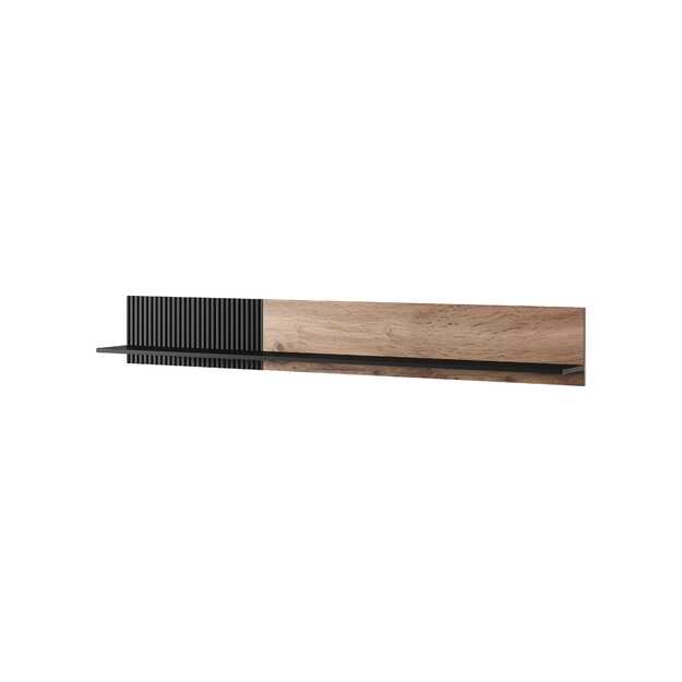 RANDOM P-2 hanging shelf, color: wotan oak/black