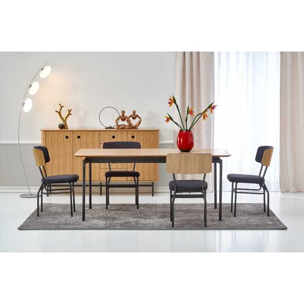 SMART-ST table color: natural oak / black