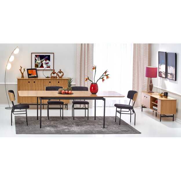 SMART-ST table color: natural oak / black 10