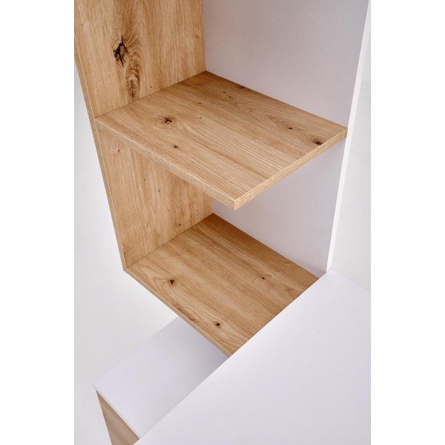 MISO desk, white / artisan oak 5