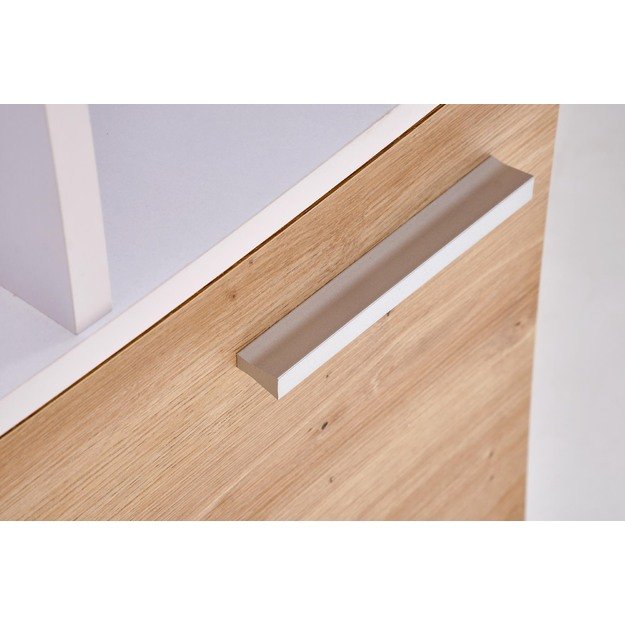 MISO desk, white / artisan oak 4