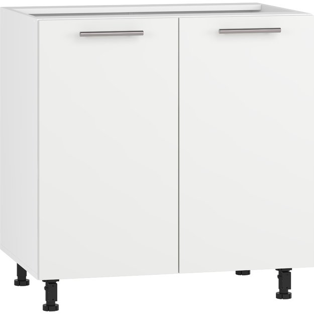 VENTO D-80/82 lower cabinet, color: white / white matt