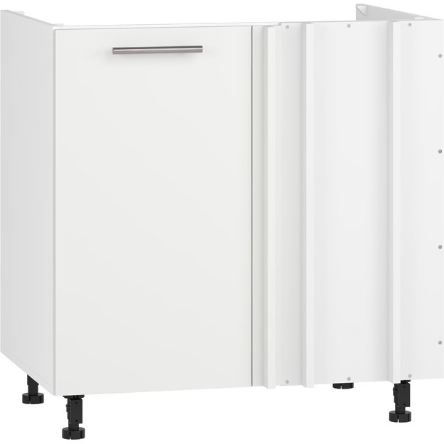 VENTO DK-100/82 corner sink cabinet, color: white / white matt