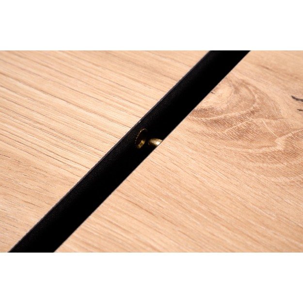 WILSON extension table, top - artisan oak / black, legs - artisan oak / black 2