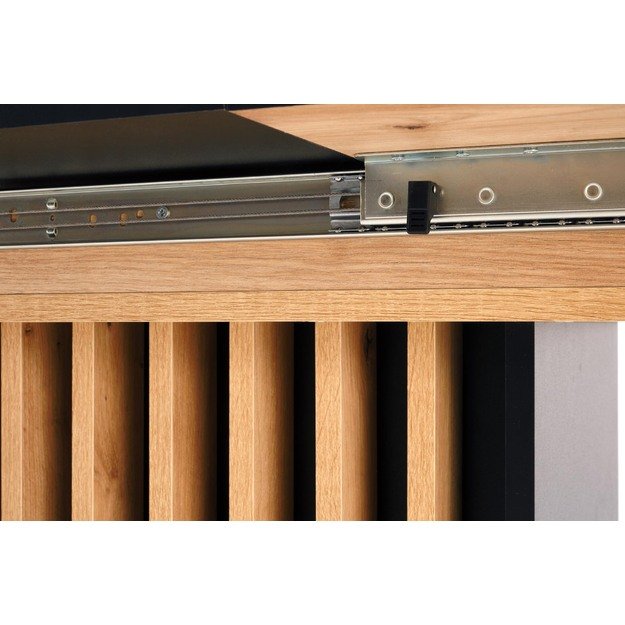 WILSON extension table, top - artisan oak / black, legs - artisan oak / black 16