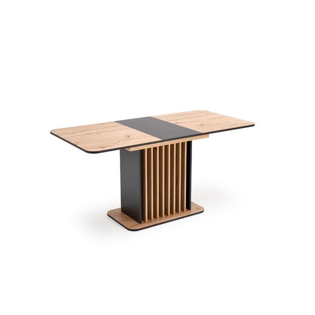 WILSON extension table, top - artisan oak / black, legs - artisan oak / black 4
