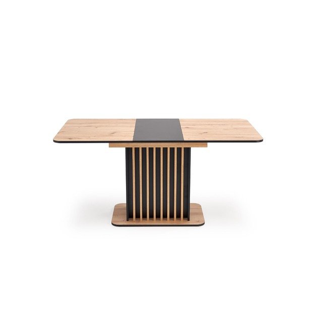 WILSON extension table, top - artisan oak / black, legs - artisan oak / black 3