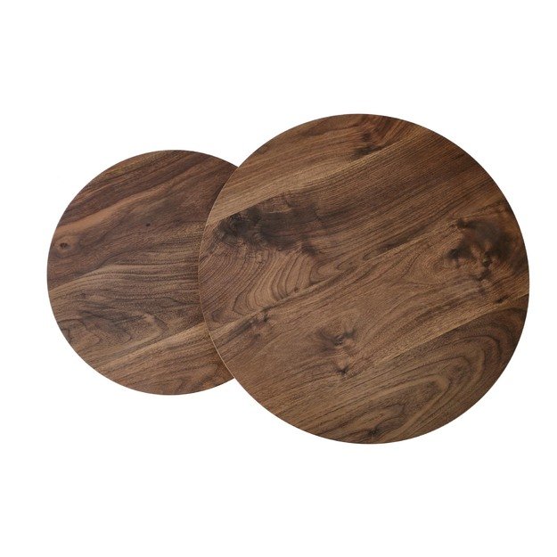 OREO set of two coffee tables, walnut / black 14