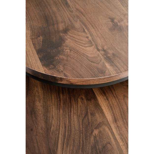 OREO set of two coffee tables, walnut / black 6