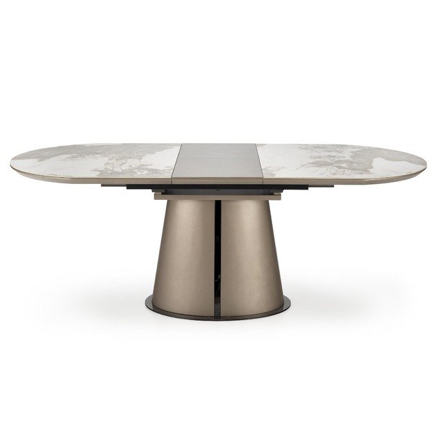 ROBINSON extension table, beige marble / cappuccino / black 22