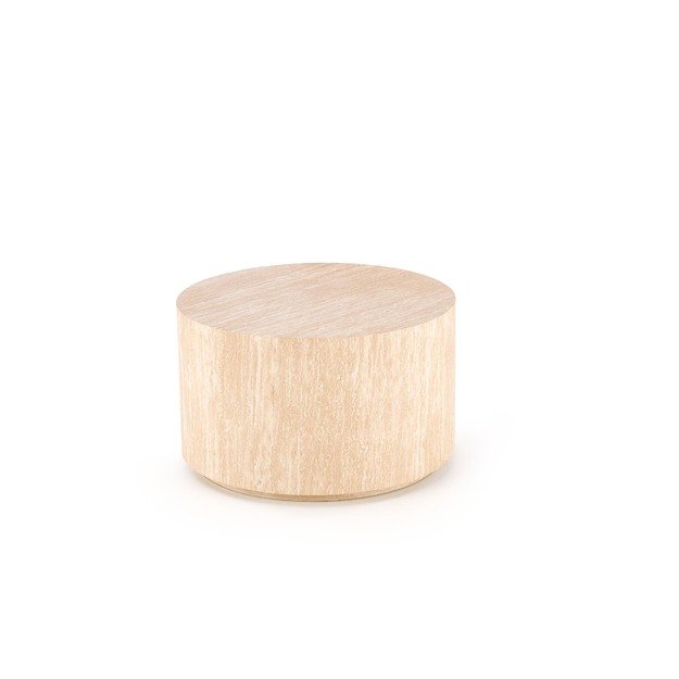 TRAVERTINO OKRĄGŁA coffe table, travertine
