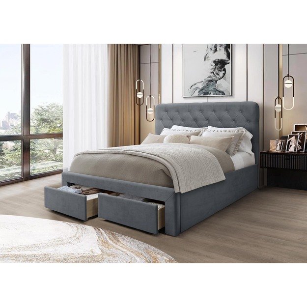 MARISOL 160 cm bed grey 1