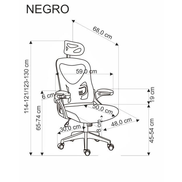 NEGRO office chair, black 17