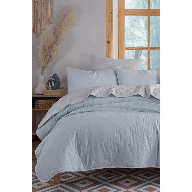 Solid - Light Blue, Grey 4