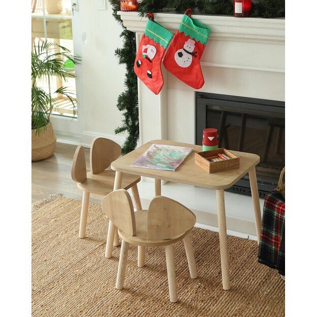 Mickey Two Chair Set - Brown 1