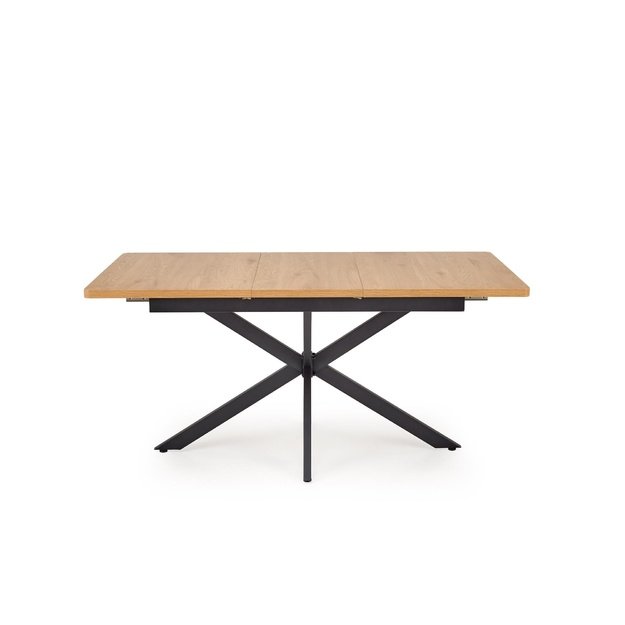 HOLTER extension table, top - gold oak, legs - black