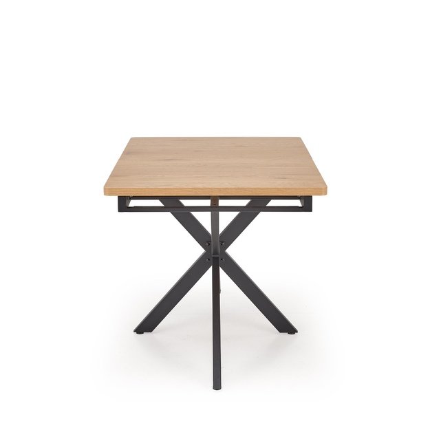 HOLTER extension table, top - gold oak, legs - black