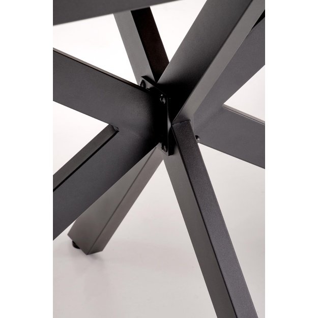 HOLTER extension table, top - gold oak, legs - black