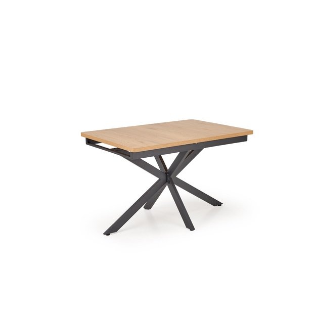HOLTER extension table, top - gold oak, legs - black